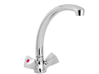 112 KR (METAL) CER  Смеситель для мойки, излив 210 мм. с керамической кран-буксой MOFEM