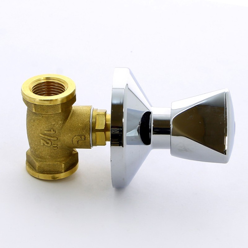 345 Кран шаровый 1/2" вн.-вн со штоком под штукатурку хром. ручка ITAP