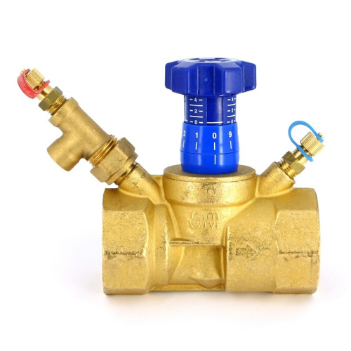 Балансировочный 1" вентиль Cimberio с прямым шпинделем и тройником для импульсной трубки