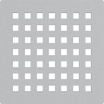 Решетка 102x102 мм для сливных трапов из нержавеющей стали MPV014 Alcaplast