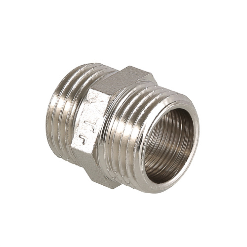 Ниппель 2" нар.-нар. латунный никелированный фитинг                            VALTEC VTr.582.N.0009