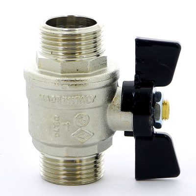 327 Кран шаровый бабочка 1/2'' наружная-наружная резьба BUGATTI  OREGON