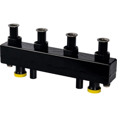 Стальной распр, коллектор 2 отопительных контура DN 25 с гидрав-ким раздел-м SDG-0018-004002 STOUT