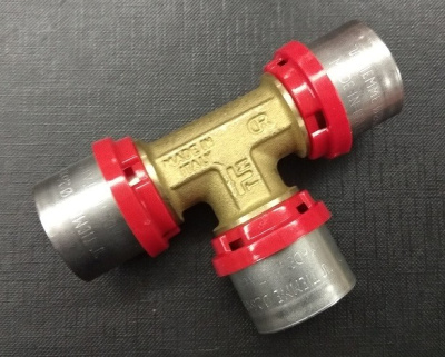 Тройник  50 пресс TIEMME Металлопластик   1650108