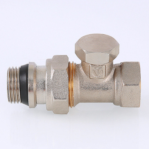 Клапан НАСТРОЕЧНЫЙ прямой  1/2"  со сгоном. Резьба внутренняя - наружная VALTEC (c доп.уплотнением)