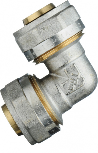 Фитинг обжимной для металлопластиковой трубы УГОЛ 20 х 20 TeRma (TRm) 