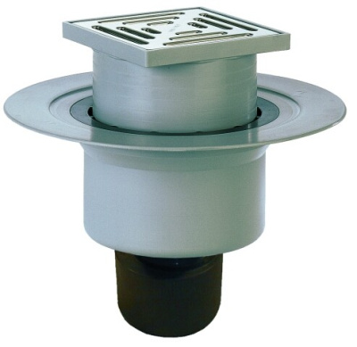 HL 317- DN 50/75/110 Трап с вертикальным выпуском решетка 138х138