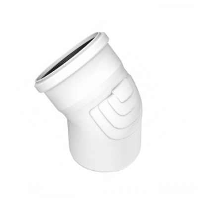 Отвод DN 90 x 45 мм   REHAU Raupiano Plus (Цвет Белый) для установки противопожарных манжет