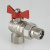 Кран шаровый BASE угловой с полусгоном 1/2" вн.-нар.  VALTEC VT.228.N.04