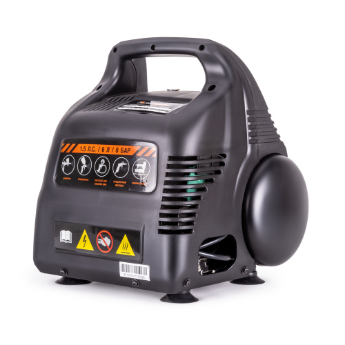 Компрессор AERO 180/6 , воздушный, поршневой , безмаслянный ,1.1 кВт / 220V, 180л/мин,8 bar, FOXWELD