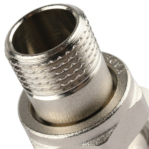 Клапан запорно-балансировочный угловой 1/2" со сгоном. Резьба внут - нар  SVL 1156 000015 STOUT