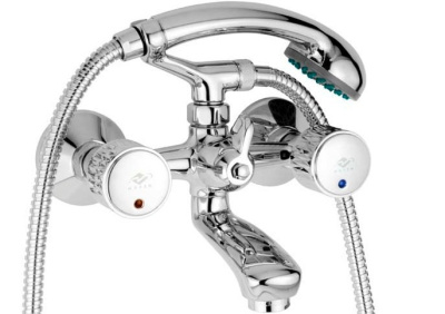 202 DIAMANT ECO CER  Смеситель для ванны,излив 110мм с держ. с  керамической кран-буксой MOFEM 