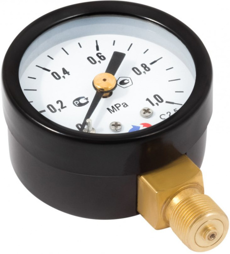 Манометр общетехнический ТМ-510Р  0 - 2,5 МПа Ø 100 G 1/2 радиальный (нижнее подключение) IP40