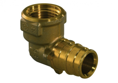 Угол Q&E внутренняя резьба 16 х 1/2" ЛАТУННЫЙ  UPONOR, PE-Xa Q&E   