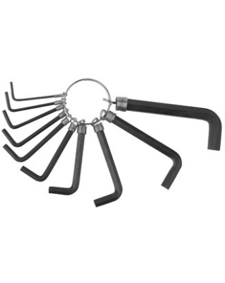 Набор DEXX: Ключи имбусовые,оскидированные,на кольце,HEX, 10 шт.уп.