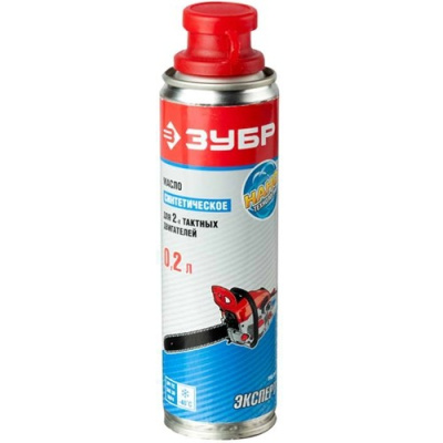 Смазочный материал ЗУБР 0,2л, для 2-тактных двигателей,синтетическое (-40С)