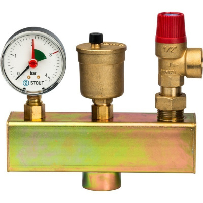 Группа безопасности котла 1" 3 бара  SVS-0004-015025 STOUT