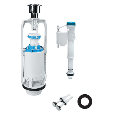 Арматура смывная IDDIS 1-ур. нижнее подключение 1/2" (набор) тип А