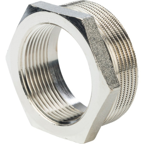 Фитинг STOUT Футорка 2 x 1,1/2  SFT-0029-002112 наружная - внутренняя резьба латунь никелированная