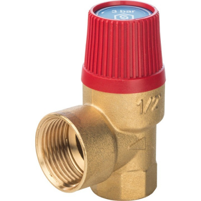 Клапан предохранительный 3 бар 1/2x3/4 для систем отопления SVH SVS-0001-003015 STOUT