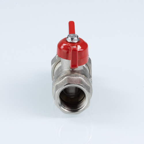 Кран шаровый со сгоном ГОСТ Р 59553-2021, Бабочка рукоятка 1/2" вн.-нар. VALTEC  VT.127.N.04