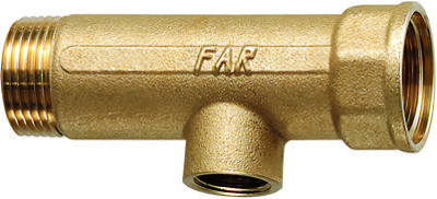 Коллектор проходной нерегулируемый FAR 1"х1/2" 1 выхода Нар-резьба раст. между отводами 100 мм