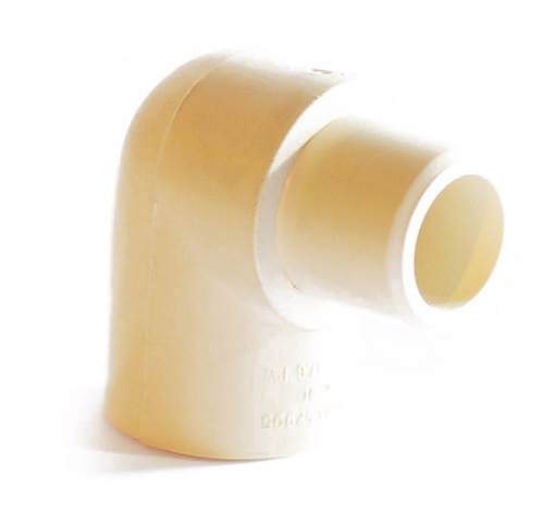 52907 Угольник ХПВХ обходной 90   3/4" (КВ-КН) GENOVA