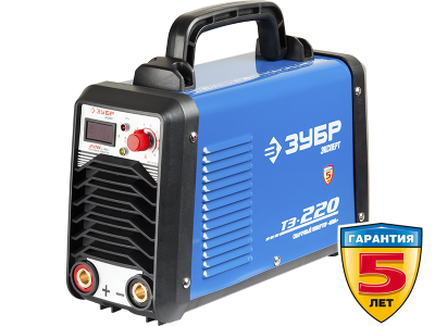 Сварочный инвертор Т3 Эксперт(ДИСПЛЕЙ) ЗУБР 220 А max,1*220 B (мин.180 В) IGBT,ПВ-60%,Горячий старт.