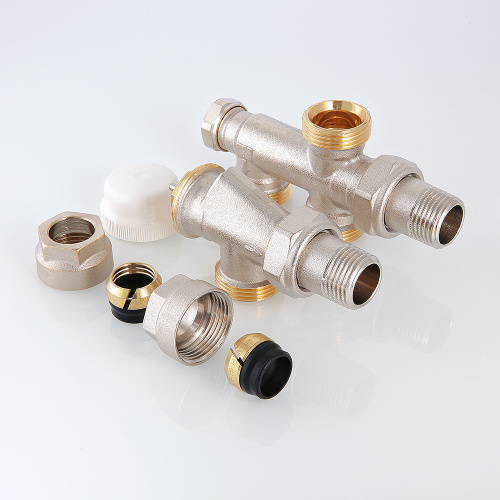 Термостатический узел для нижнего подкл. рад. Однотрубная система (комплект) 1/2"х50% VT.225K.N.E040