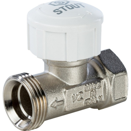 Клапан термостатический прямой 1/2" со сгоном. Резьба внут - нар  SVT 0001 000015 STOUT