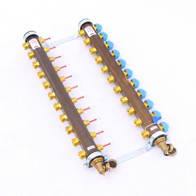 Коллекторная группа 1х 3/4" на 11 контуров с расходомерами HKV/T  WATTS теплый пол