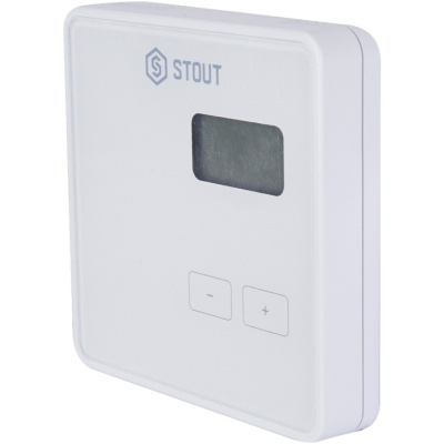 Проводной комнатный регулятор R-10b, белый STE-0101-010001 STOUT