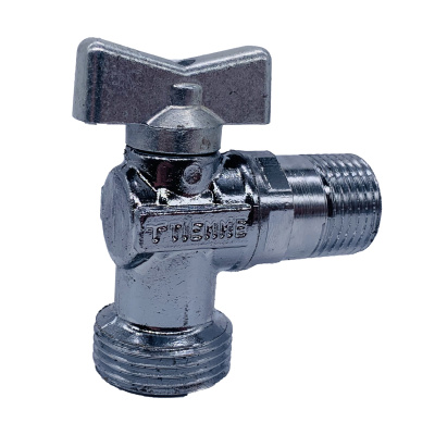 Кран шаровый угловой  1/2" х 3/4" наружная - наружная резьба  TIEMME