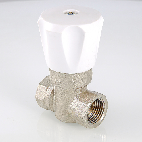 Кран двойной регул-ки (КРДП), 1/2" Резьба внутренняя -внутренняя (Пробково-шиберный) VT.004.N.04