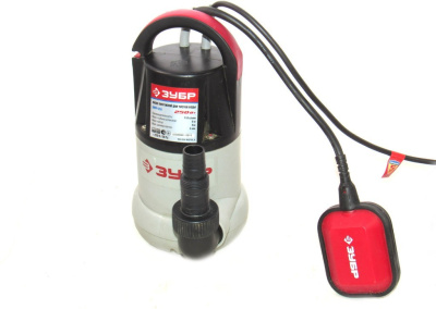 Насос погружной дренажный для чистой воды ЗУБР 250 Вт, 110 л/мин,напор 6 м, кабель 6 м.
