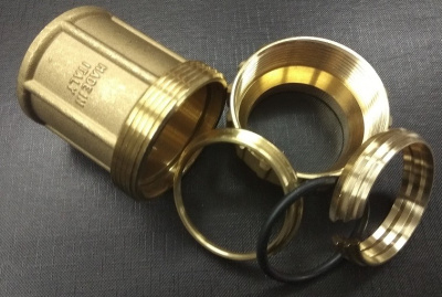 Соединение 63 х 2"  Внутренняя резьба Латунь для труб ПНД  TIEMME  3400026