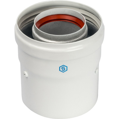 Адаптер для коаксиального дымохода Ø 60/100, (совместим с Vaillant, Protherm NEW) STOUT 