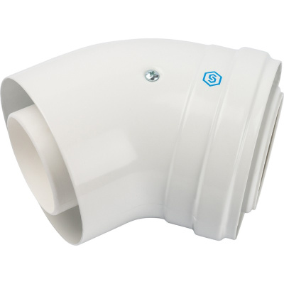 Угол для конденсационного дымохода 45° M-F Ø60/100, м/п PP-FE STOUT