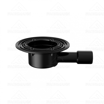 Воронка кровельная VB 510.0 Y горизонтальный выпуск DN40/50 без фланца, выпуклый листвоуловитель