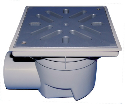 HL605LW DN 110 решетка из ПП 226х226мм Трапы серии PERFEKT, Гидрозатвор