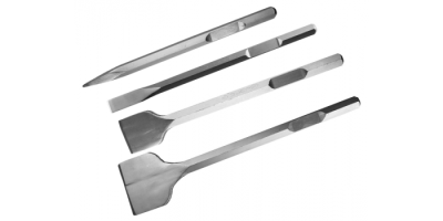 Лопаточное зубило ЗУБР ЭКСПЕРТ 125/500 мм, HEX 28 , шестигранник 28 мм ( для отбойных молотков)