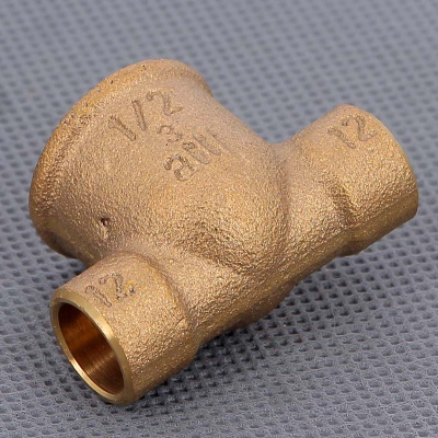 Тройник медь пайка Наружная резьба 42x1.1/2''  VIEGA