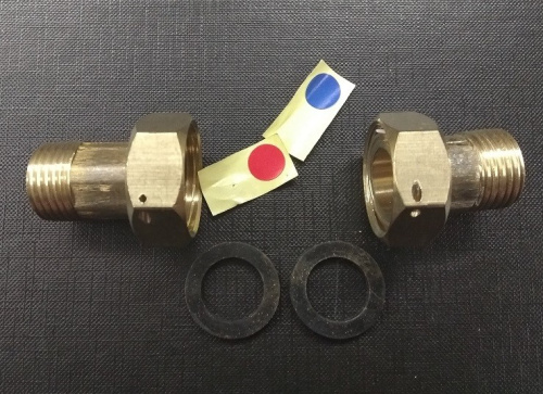 КМЧ для счётчика 1/2"  (комплект 2шт)  Ду15  сгоны+ прокладки