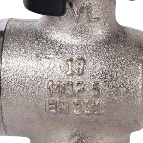 Кран шаровой с накидной гайкой угловой  1/2" резьба вн.-нар., ручка бабочка STOUT