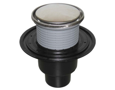 HL 310NprR DN 50/75/110 Трап с СУХИМ сифоном Primus; видимые части 137х137 чугун