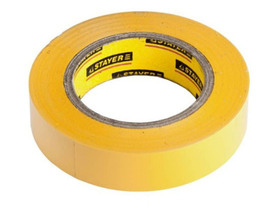 Изолента ПВХ  STAYER PROFI, 15 мм х 10 м, толщина 180 мкм, самозатухающая,желтая.