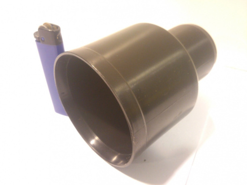 Патрубок приборный канализационный черный Ø 50 (ДУ 48)