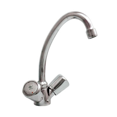 105 TRIGO 130 Смеситель для мойки, излив 130 мм.с классической кран-буксой MOFEM