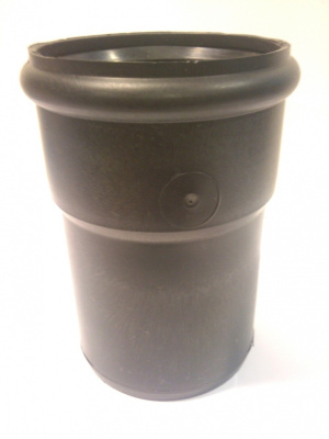 Футовка канализационная черная Ø 108 (ДУ 100)