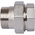 STOUT Американка 1,1/4  SFT-0045-000114 наружная - внутренняя резьба латунь ПРОКЛАДКА никелированная